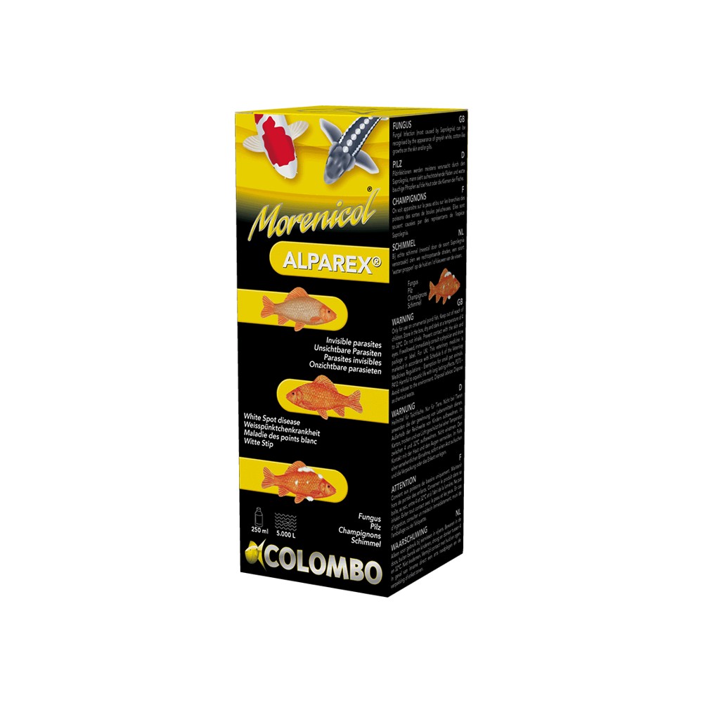 ALPAREX-ANTI PARASITES 250 ML/5,000 L - Colombo | Koi Center Venlo