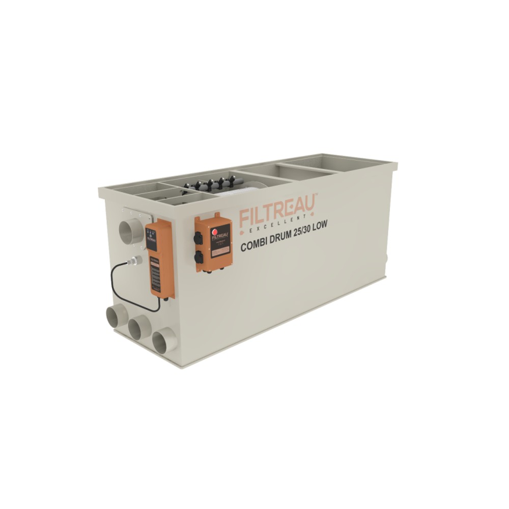 Filtreau Excellent Combi Drum 25/30 LOW In Line GRAVITY of POMPGEVOED - Filtreau | Koi Center Venlo